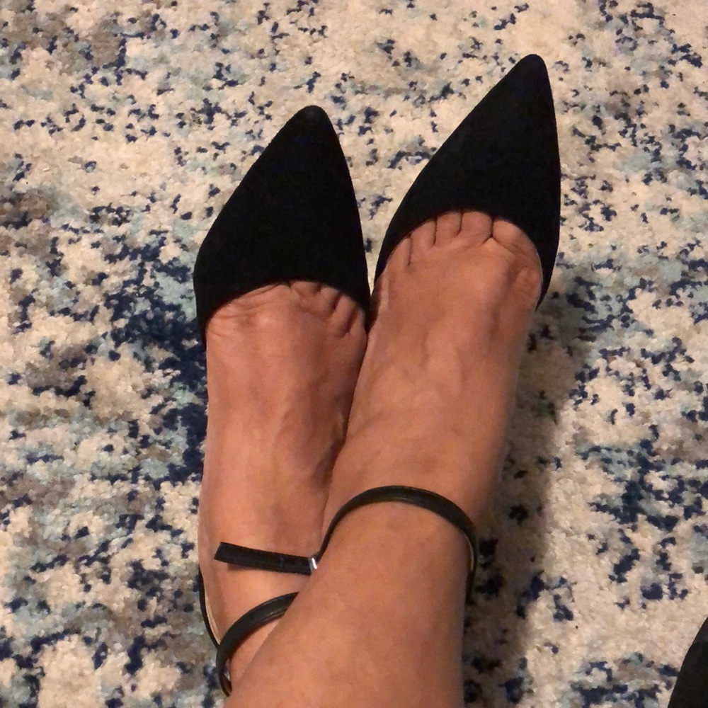 Suede and leather.   Listed price - OBO
